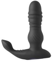 JADEN-Thrusting Prostate Massager Vibrating Butt Plug Anal Sex Toy Black