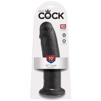 King Cock 10 - veľký prísavkový dildo (25 cm) - čierny