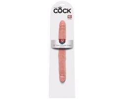 King Cock 12 Slim - realistická dvojitá dildó (31 cm) - prirodzené