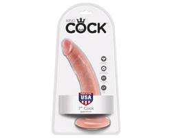 King Cock 18 cm dildó - prírodný vzhľad