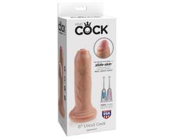 King Cock 6 - realistický dildo (15 cm) - naturálnej farby