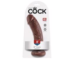 King Cock 8 dildó (20 cm) - hnedý