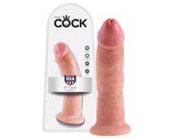 King Cock 9 - realistický dildo s prísavkou (23 cm) - naturálny