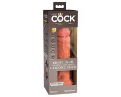 King Cock Elite 20cm - realistický vibrátor (tmavý telový)