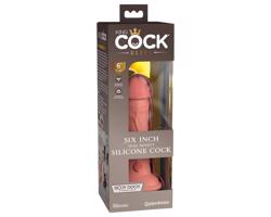 King Cock Elite 6 - realistický dildo s prísavkou (15 cm) - prírodný