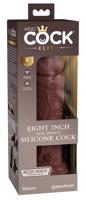 King Cock Elite 8 - realistické dildo (20 cm) - hnedé