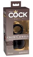 King Cock Elite Crown Jewels - Hojdacia svorka, zábal na penis (čierna)