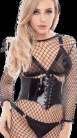 Kinky Diva PVC Front Waist Cincher L/XL