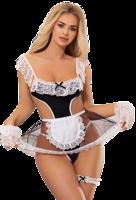 Kostým Sexy Lace Maid, M–L + darček tangá