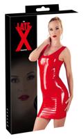 LATEX - latexové mini šaty bez rukávov (červené)