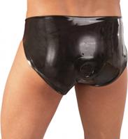 LateX slipy s análnym dildom Leon (14 cm)