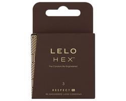 LELO Hex Respect XL - luxusné kondómy (3 ks)