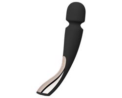 LELO Smart Wand 2 - stredná - nabíjací masážny vibrátor (čierny)