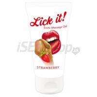 Lick it! 2in1 masážny lubricant &amp;amp;#45; strawberry 50ml