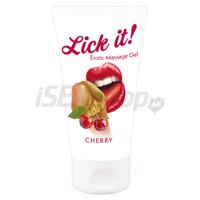 Lick it! - 2in1 masážny lubrikant - cherry 50ml