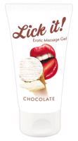 Lick it! - jedlý lubrikant - biela čokoláda (50ml)