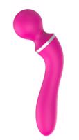Lonely - dobíjací masážny strojček 2v1 s vymeniteľnou hlavou a vibrátorom bodu G (ružový)
