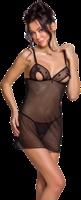 Lovelia Chemise Black, L–XL