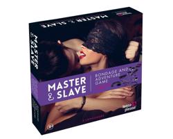 Master & Slave - bondage set - purpuro-čierna séria