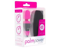 Mini masážny vibrátor PalmPower Pocket - ružovo-čierny sen!