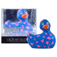 My Duckie Romance 2.0 - vodotesný vibrátor na klitoris (modro-ružový)