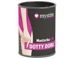 Mystim Dotty Dora - bodkovaný masturbátor (biely)