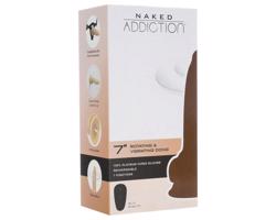 Naked Addiction Rotating 7 - akumulátorový, rotačný vibrátor (18 cm) - naturálny