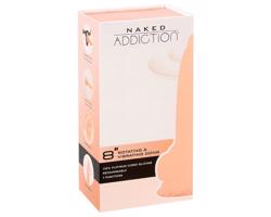 Naked Addiction Rotating 8 - rotačný vibrátor (20 cm) - prírodný