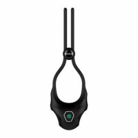 Nexus Forge - nastaviteľný vibračný krúžok na penis s lasom (čierny)