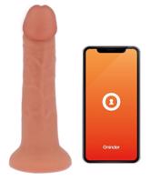 ONINDER - BOGOTÁ VIBRATOR DILDO 9 SPEEDS NATURAL 17.5 CM -O- 4 CM - FREE APP, MEDIUM