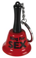 OOTB Ringing for Sex - prívesok na klúče, zvonček na sex (červeno-čierny)