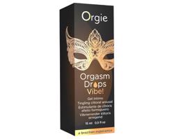 Orgie Orgasm Drops Vibe - brniaci intímny gél pre ženy (15 ml)