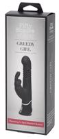 Päťdesiat odtieňov sivej Greedy Girl - nabíjací vibrátor s posuvom (čierny)