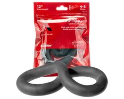 Perfect Fit Ultra Wrap 12 - silný čierny krúžok na penis (30 cm)