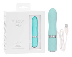 Pillow Talk Flirty - nabíjateľný tyčový vibrátor (tyrkysový)