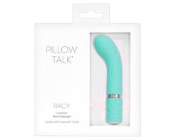 Pillow Talk Racy - úzky G-bod vibrátor na akumulátor (tyrkysový)