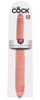 Pipedream King Cock 16" Tapered Double Dildo - realistické obojstranné dildo (41cm) - telová farba