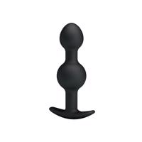 Pretty Love - Internal Ball Anal Dildo (Black)