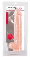 realistixxx Giant 3XL - veľké realistické dildo s prísavkou (42cm) - telová farba