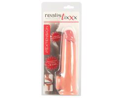 Realistixxx - realistická násadka s krúžkom 19cm (prírodný)