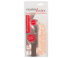 Realistixxx realistický návlek s krúžkom - 16cm (prírodný)