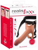 Realistixxx Strap-on - pripínacie, duté realistické dildo (telová farba)