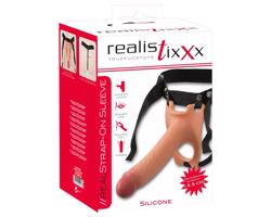 Realistixxx Strap-on: realistický dutý dildó na pripnutie (naturál)