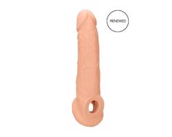 RealRock návlek na penis 21,5 cm - prirodný