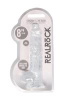 REALROCK - priesvitné realistické dildo - vodočisté (19cm)