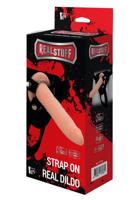 RealStuff Strap-On - úzke páskové dildo (prírodné)