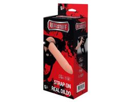 RealStuff Strap-On - úzky pripínací dildo (prírodný)