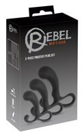 Rebel - 3-dielna súprava dild (čierna)