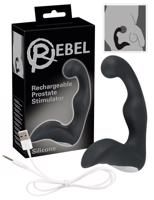 Rebel - akumulátorový vibrátor na prostatu (čierny)