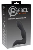 Rebel – nabíjací vibrátor na prostatu v tvare penisu (čierny)